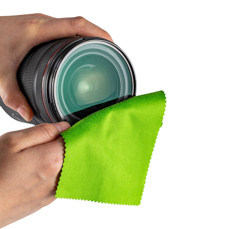 Verres en microfibre réutilisables Tissu Polisseur de verres pliable Couleur personnalisée